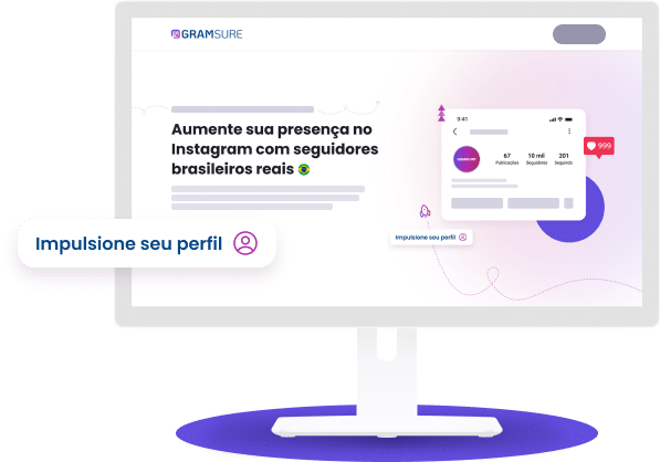 Card mostrando um print da head do site gramsure.social mostrando um outro card de um perfil de Instagram